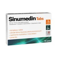Sinumedin Tabs 650 mg + 10 mg + 4 mg, 10 tabletek powlekanych