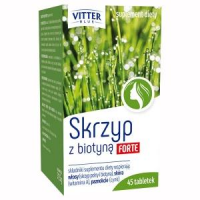 SKRZYP Z BIOTYNĄ FORTE 45 tabletek  VITTER BLUE