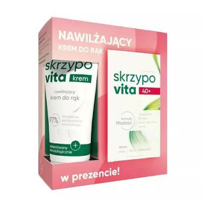 Skrzypovita Włosy skóra paznokcie 42 tabl. + Krem do rąk 50 ml