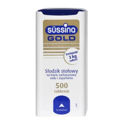 Słodzik Sussina Gold, 500 tabletek
