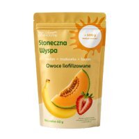 Słoneczna Wyspa Owoce liofilizowane melon, truskawka, banan, 60 g