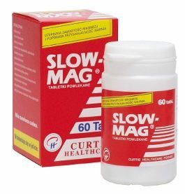 SLOW-MAG 60 tabletek, niedobór magnezu