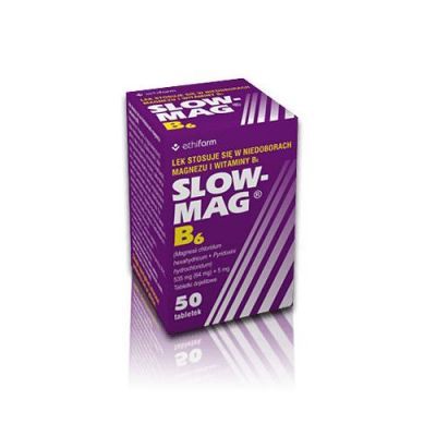 SLOW-MAG B6 50 tabletek