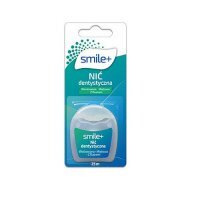 Smile+ Nić dentystyczna woskowana miętowa z fluorem 25 m, 1 szt.