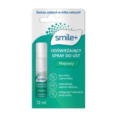 Smile+ Odświeżający spray do ust miętowy, 12 ml