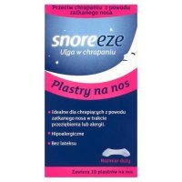 Snoreeze Ulga w chrapaniu Plastry na nos, rozmiar duży, 10 szt.