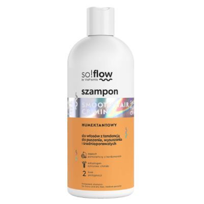 So!Flow Humektantowy szampon do włosów z tendencją do puszenia się, wysuszania i średnioporowatych, 300 ml