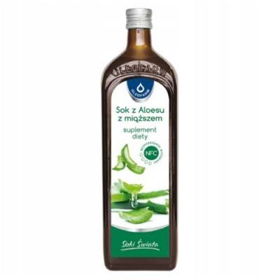 SOK Z ALOESU z miąższem 1000 ml OLEOFARM