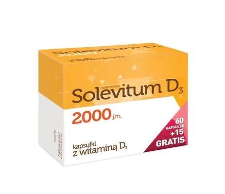 SOLEVITUM D3 2000 j.m. 75 kapsułek + 75 kapsułek