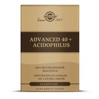 SOLGAR Advanced 40+ Acidophilus, 60 kaps. KRÓTKA DATA 31.12.2026