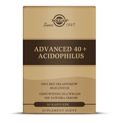 SOLGAR Advanced 40+ Acidophilus, 60 kaps.