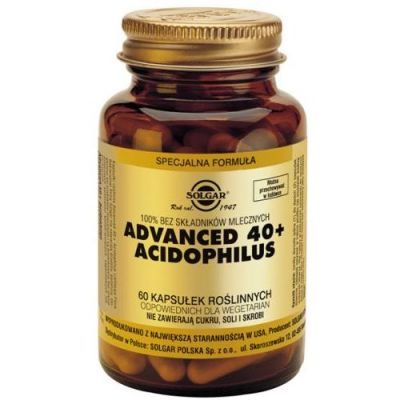 SOLGAR ADVANCED 40+ ACIDOPHILUS 60 kapsułek