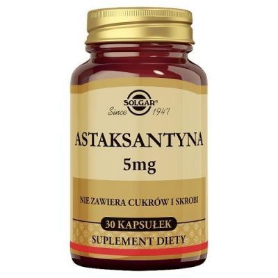 SOLGAR Astaksantyna - 30 kaps.  KRÓTKA DATA 20.02.2026