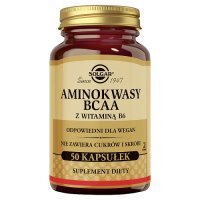 SOLGAR BCAA Plus - 50 kapsułek