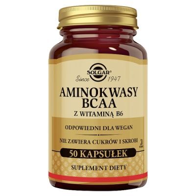 SOLGAR BCAA Plus - 50 kapsułek