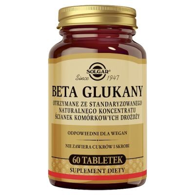 SOLGAR Beta Glukany, 60 tabletek