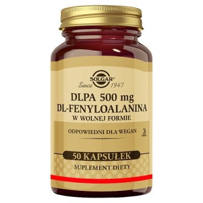 SOLGAR DLPA 500 mg 50 kapsułek