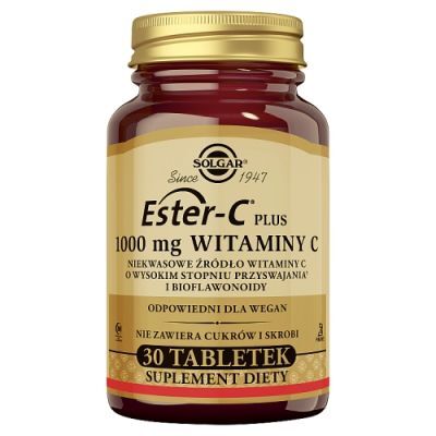 SOLGAR Ester C-Plus Witamina C 1000 mg, 30 kaps.