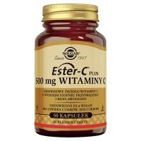 SOLGAR Ester C-Plus witamina C 500 mg - 50 kapsułek