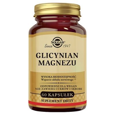 Solgar Glicynian magnezu, 60 kaps.