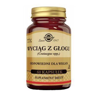 SOLGAR Głóg wyciąg - 60 kapsułek roślinnych