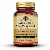 SOLGAR Karczoch wyciąg z liści, 60 kaps.
