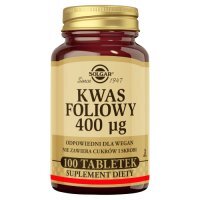 SOLGAR KWAS FOLIOWY 400 mcg 100 tabletek