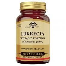 SOLGAR Lukrecja wyciąg z korzenia  - 60 kapsułek roślinnych KRÓTKA DATA 31.08.2026