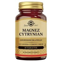 SOLGAR Magnez cytrynian - 60 tabletek
