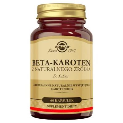 Solgar Naturalny Beta Karoten 7 mg, 60 kaps.