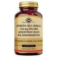 SOLGAR Omega 3 potrójna siła 1764 mg, 50 kapsułek