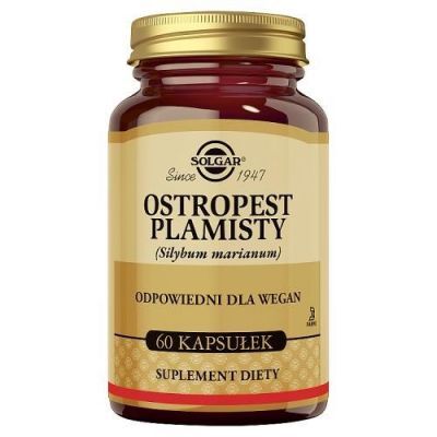 SOLGAR Ostropest Plamisty, 60 kaps. KRÓTKAA DATA 31.08.2026
