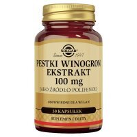 SOLGAR Pestki z Winogron ekstrakt 100 mg - 30 kapsułek