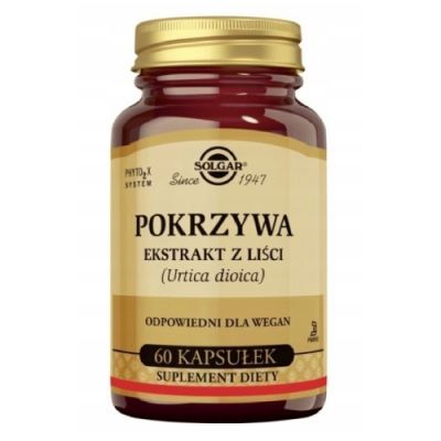 SOLGAR Pokrzywa Ekstrakt z liści, 60 kaps.
