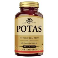 SOLGAR Potas 99 mg, 100 tabl.