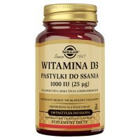 SOLGAR Witamina D3 1000 j.m. do ssania - 100 pastylek