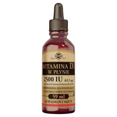 SOLGAR Witamina D3 2500 IU, 59 ml