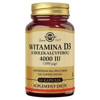 SOLGAR Witamina D3, 60 kaps.