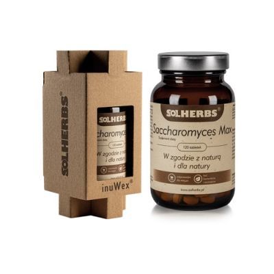 SOLHERBS Saccharomyces Max (Suszone drożdże) 120 tabletek