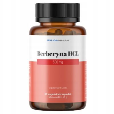Solida Pharm Berberyna HCI 500 mg, 60 kaps.