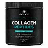 Solve Labs Collagen Peptides Hydrolizowany kolagen typu I i III z dodatkiem kwasu hialuronowego, 180 g