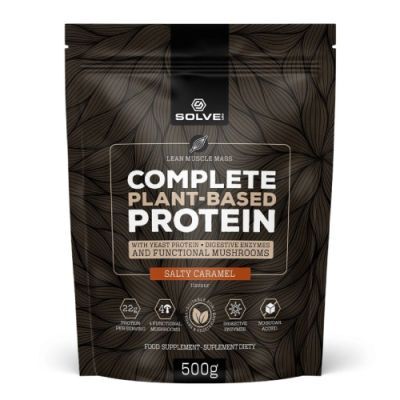Solve Labs Complete Plant-Based Protein Wegańskie białko o smaku słonego karmelu, 500 g