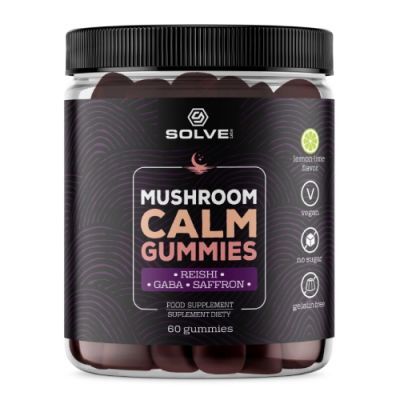 Solve Labs Mushroom Calm Gummies Żelki bez cukru, 60 szt.