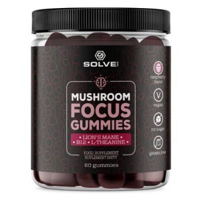 Solve Labs Mushroom Focus Gummies, 60 szt.