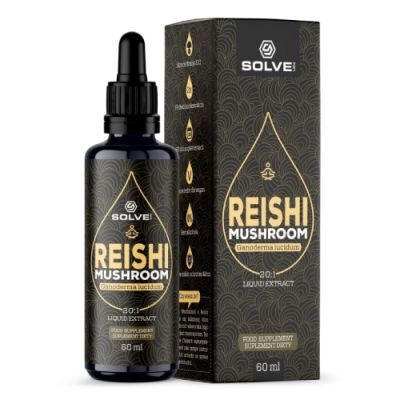Solve Labs Reishi Liquid Ekstrakt z Reishi w kroplach, 60 ml