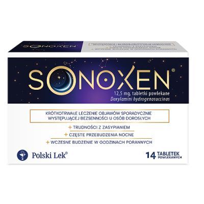 SONOXEN 12,5 mg, 14 tabletek