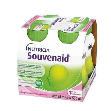 Sovenaid Napój o smaku truskawkowym, 4 x 125 ml KRÓTKA DATA 20.11.2026