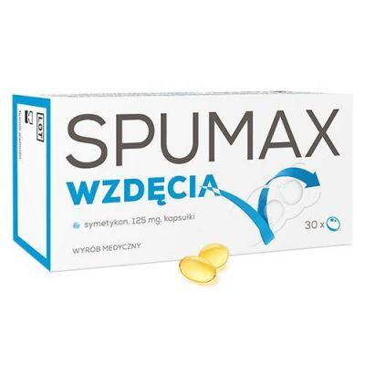 Spumax wzdęcia kapsułki miękkie 0,125g - 30 kapsułek  KRÓTKA DATA 31.12.2024