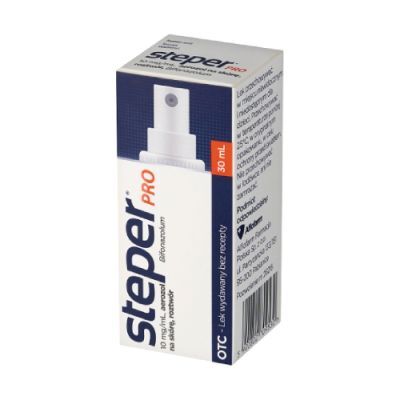 Steper Pro 10 mg/g Aerozol na skórę, roztwór 30 ml