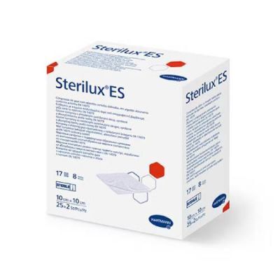 STERILUX ES Kompresy gazowe jałowe 10cm x 10cm, 25 x 2 szt.